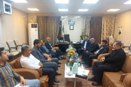 حضور شهردار و اعضای شورای شهر مسجدسلیمان در فرماندهی انتظامی و تبریک انتصاب سرهنگ عباسی