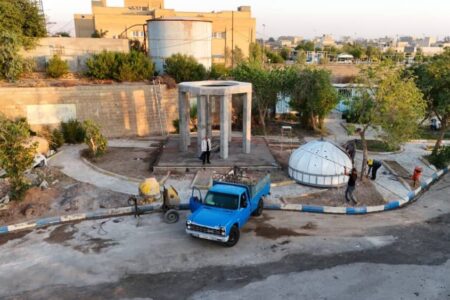 بازدید شهردار مسجدسلیمان از روند تکمیل پروژه یادمان شهدای گمنام دانشگاه آزاد اسلامی