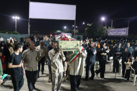 برگزاری باشکوه آیین گرامیداشت شهید گمنام در تپه شهدای گمنام نفتک و شهدای جاویدالاثر مسجدسلیمان