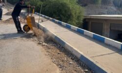 زیرسازی نوار حفاری مسیرهای شیخ ماندنی و نفتک انجام شد